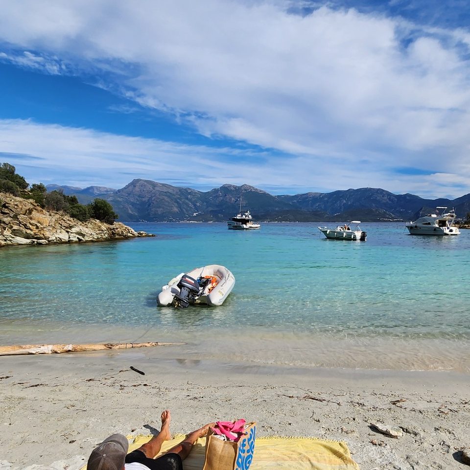 Baignade plages désert des Agriates Corse